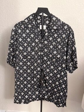 Rhude Cross Bandana Short-Sleeved Button-Up Shirt Authenticated